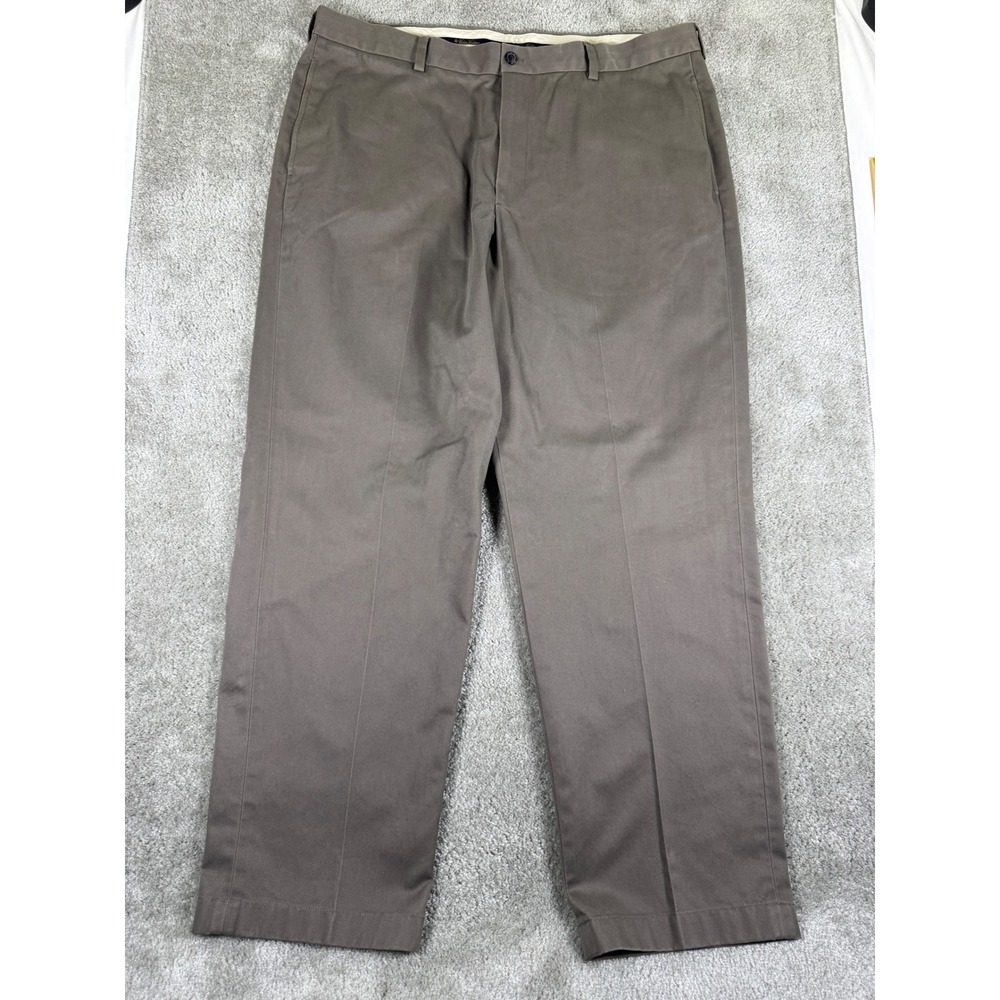 Brooks Brothers Advantage Chino Hudson Mens 40x32 Taupe Brown Cotton Pants